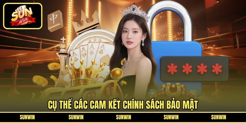 Cụ thể các cam kết chính sách bảo mật 